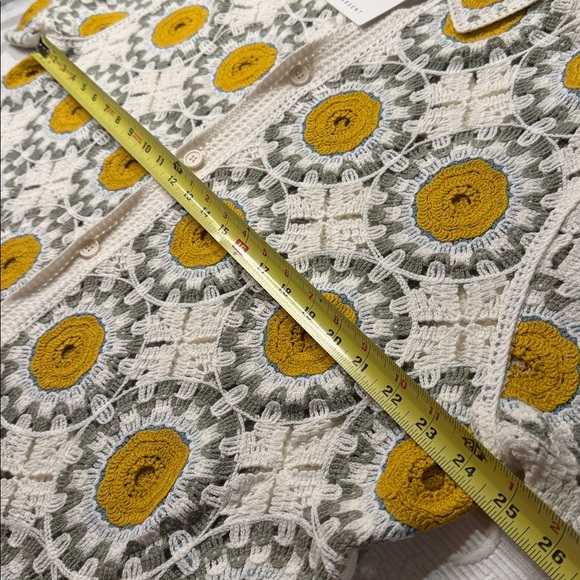 Absent Men’s Crochet Button-Up Shirt. NWT. Runs small- listing as 2XL. - Picture 5 of 10